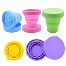 Collapsible Travel Silicone Cup Foldable Mugs