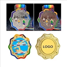 Custom Gold Foil Medals for School Sports Events