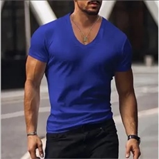 Custom Men V-neck T-shirt