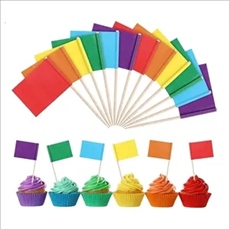 Custom Toothpick Flag With 4