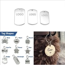 Customizable Stainless Steel Dog Tag