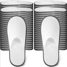 Disposable pull-plush non-woven bead slippers