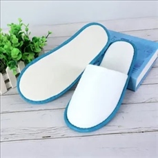 Disposable pull-plush non-woven bead slippers