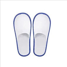 Disposable pull-plush non-woven bead slippers