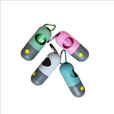 Dog Poop Bags Holder with LED Flashlight