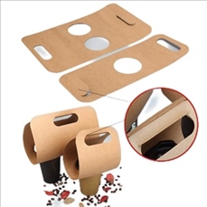 Double Cup Kraft Paperboard Holder