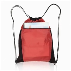 Drawstring Cinch Bag Backpack With Mesh Pocket