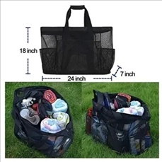 Extra Large Mesh Beach Tote Bags With Zipper