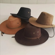 Felt Cowboy Hat with Drawstring