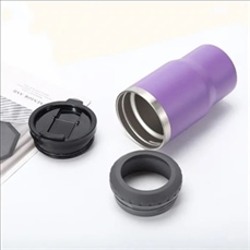 Freezable Can Cooler Stainless Steel Insulated Beer Holder