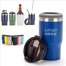 Freezable Can Cooler Stainless Steel Insulated Beer Holder