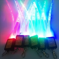 Glowing Laser-Engraved LED Lanyard Night Event Badge