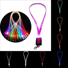 Glowing Laser-Engraved LED Lanyard Night Event Badge