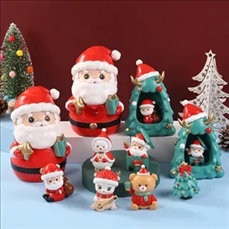 Glowing Santa Figurine for Christmas Decor