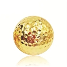 Gold and Silver Plated Metallic Golf Balls