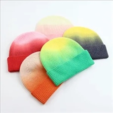 Gradient Warm Knit Beanie - Winter Tie-Dye Fashion Hat