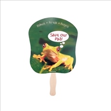 Hand Fan with Wooden Handle