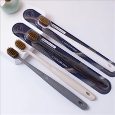 High Density Wide Head Flame Brush Soft Bristle Toothbrush
