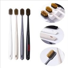 High Density Wide Head Flame Brush Soft Bristle Toothbrush