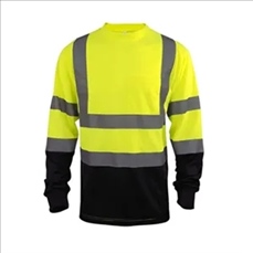High Visibility Heavy-duty Long Sleeve Reflective Safety T-S
