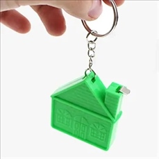 House Tape Measure Keychain