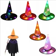 LED Halloween Witch Hat