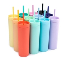 Matte Pastel Colored Acrylic Tumblers