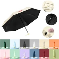 Mini capsule sun umbrella for sunny and rainy days