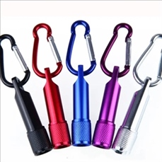 Mini pocket flashlight with keychain