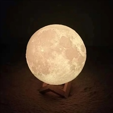 Moon Night Light Galaxy Lamp With Wood Stand