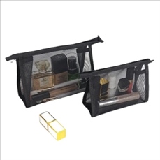 Non-waterproof Lace Toiletry Pouch Mesh Makeup Bag