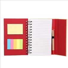 Notepad With Pen In Holder And Sticky Notes