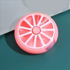 One Week Fruit Lemon Portable Medicine Box
