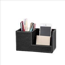 PU Leather Desk Organizer