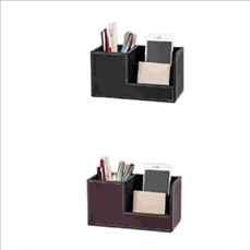 PU Leather Desk Organizer