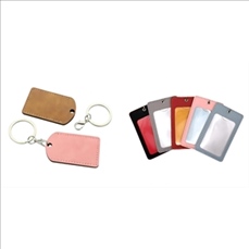 PU Luminous Card Holder Keychain for Access Control