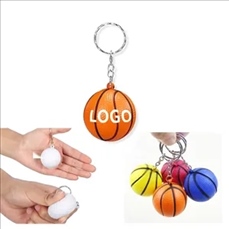 PU Waterproof Ball Keychain
