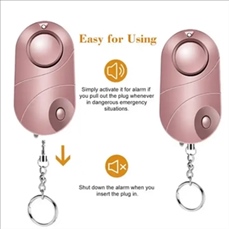 Personal Alarm Keychains With LED Light