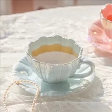 Petal Coffee Cup and Saucer Set
