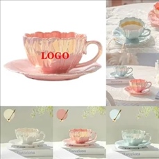 Petal Coffee Cup and Saucer Set