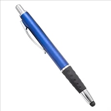 Plunge-Action Ballpoint Pen with stylus