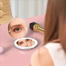 Pocket double-sided makeup mirror
