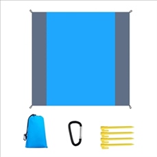 Portable Lightweight Beach Blanket with Stakes