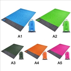 Portable Lightweight Beach Blanket with Stakes