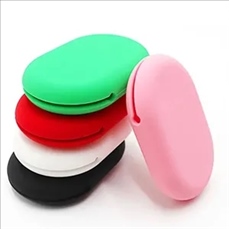 Portable Silicone Earphone Carrying Case Storage Bag