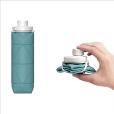 Portable silicone foldable water cup bicycle bottle