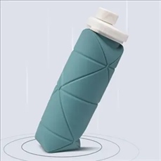 Portable silicone foldable water cup bicycle bottle