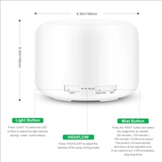 Premium, Essential Oil Diffuser Humidifier Vaporizer