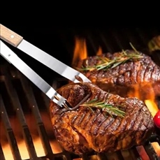 Premium Stainless Steel BBQ Grill Set 4-Piece with Carry Bag