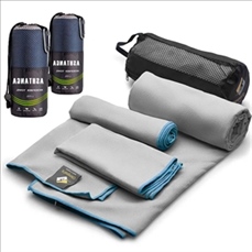 Quick Drying Microfiber Sports Towel With Carrying Bag